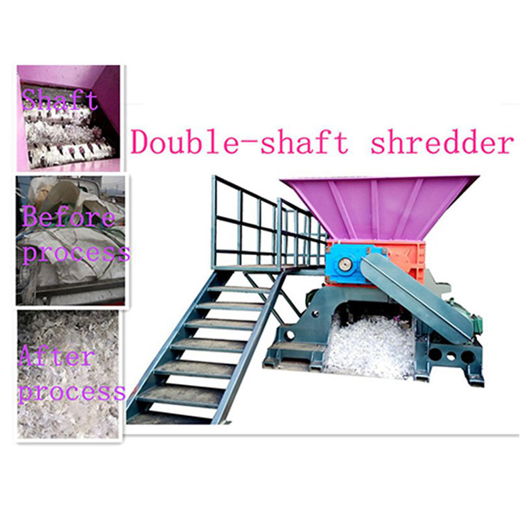 Double Shaft Plastic Agricultural Film Shredder