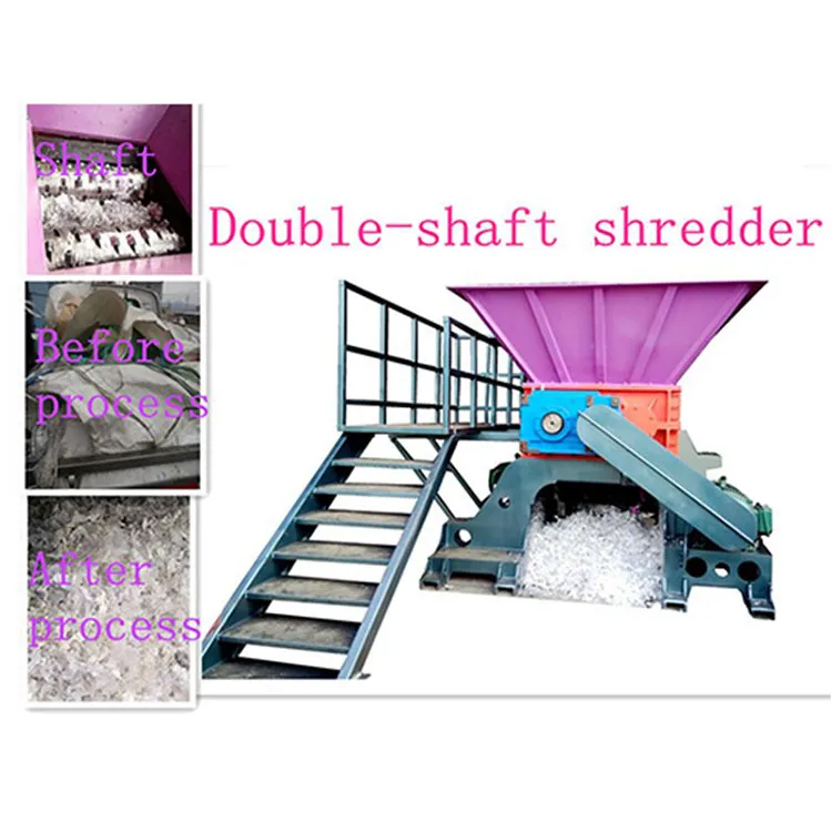 Double Shaft Plastic Agricultural Film Shredder
