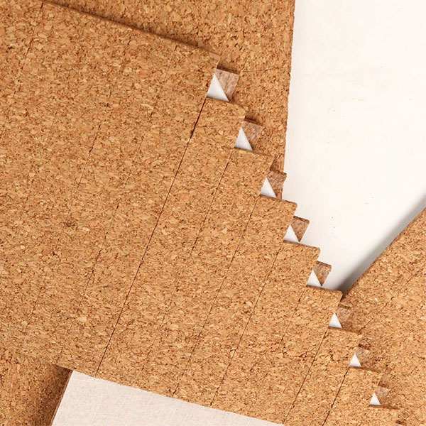 18*18*3mm Cork Pads with Adhesive