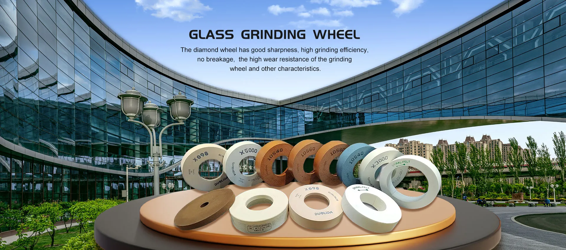 تامین کننده چرخ سنگ زنی شیشه ای چین