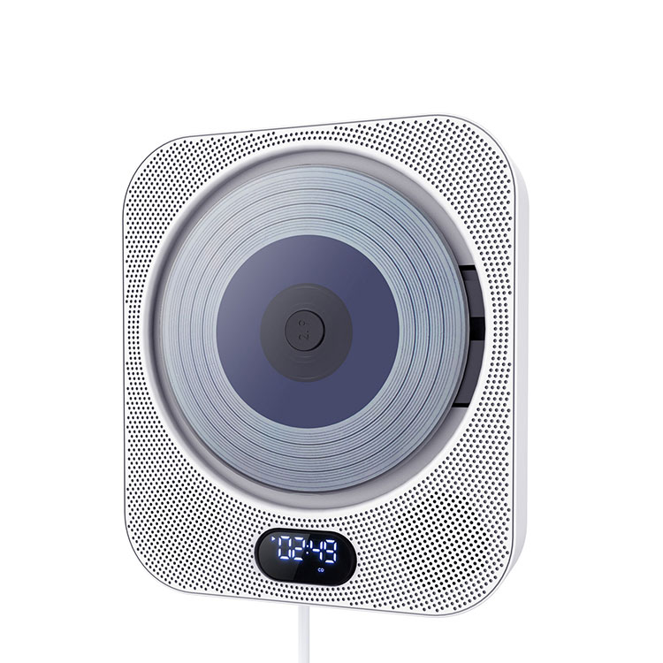 Wandmontierter CD-Player mit Bluetooth-Lautsprecher