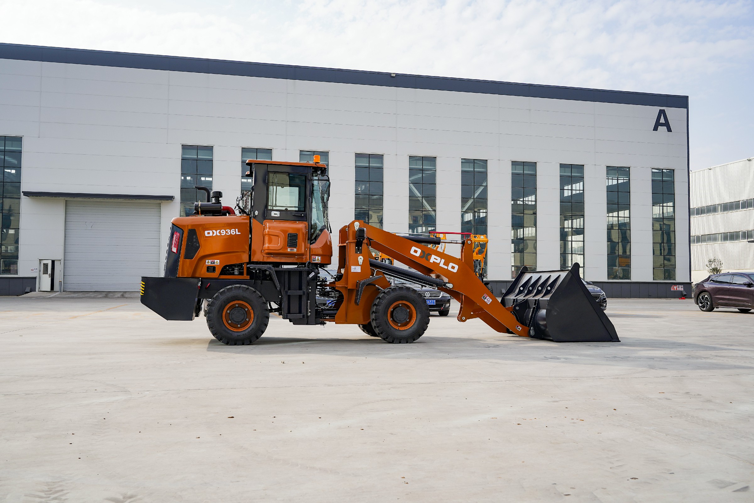 wheel loader is working