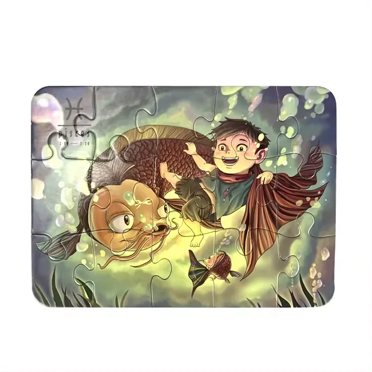 12 Zodiac Printed Large Pieces Paper Jigsaw Puzzle For Kids