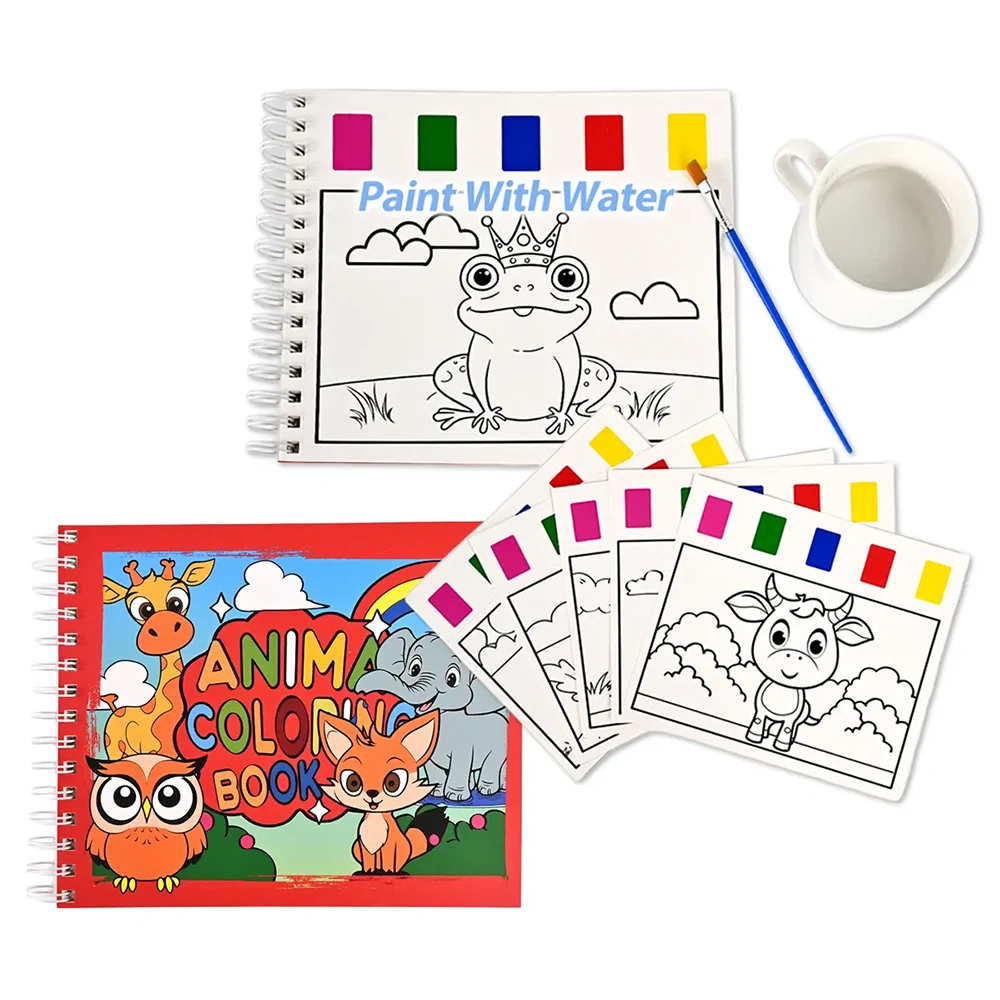 Cartoon Animal Watercolor Painting Book