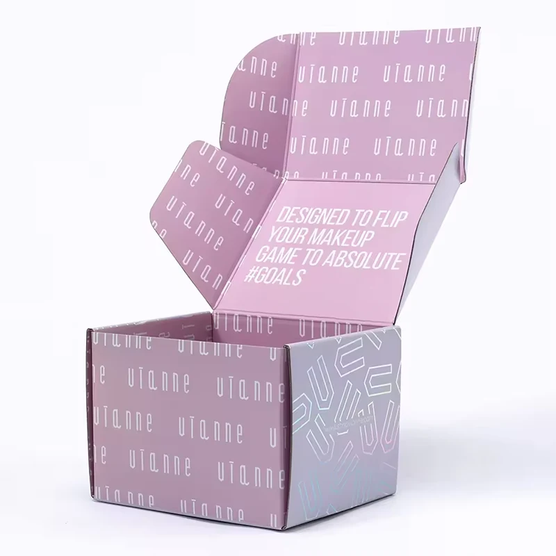 Folding Holograph Pink Mailer Box
