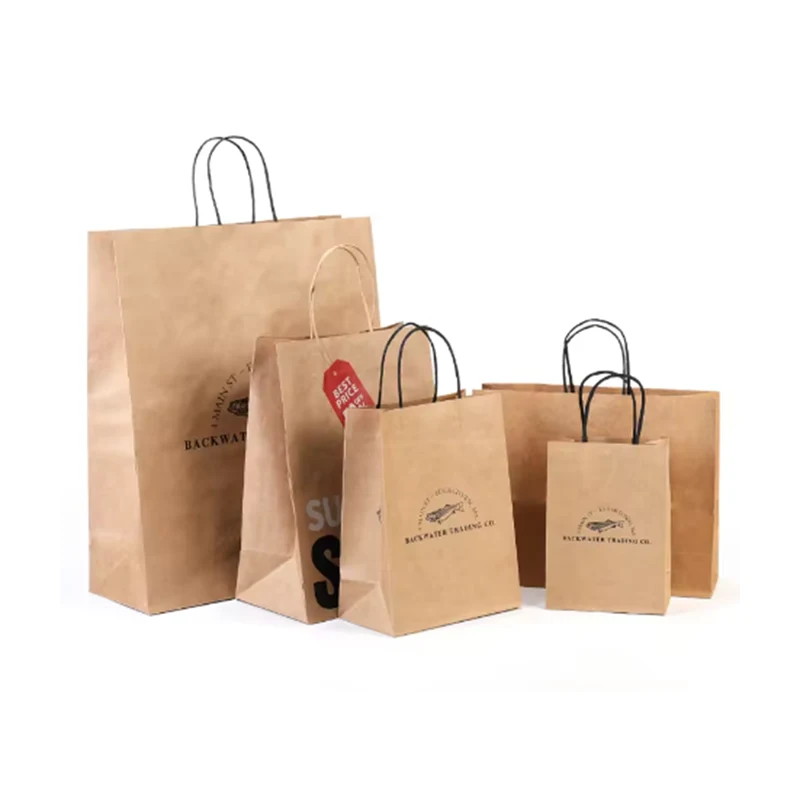 Brown Kraft Twisted Handle Shopping Bag