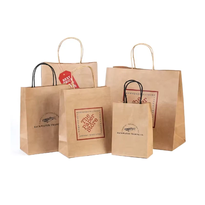 Brown Kraft Twisted Handle Shopping Bag