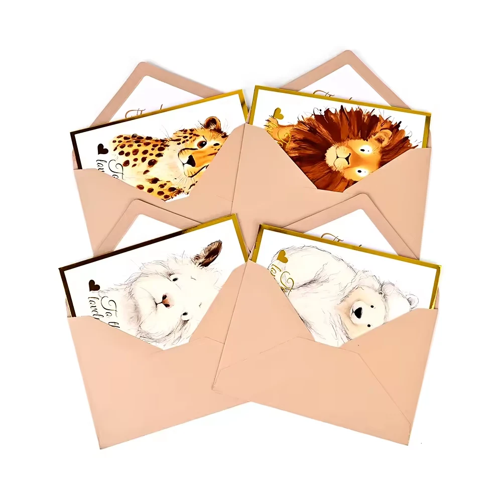 Cartoon Animal Wedding Invitation Greeting Cards