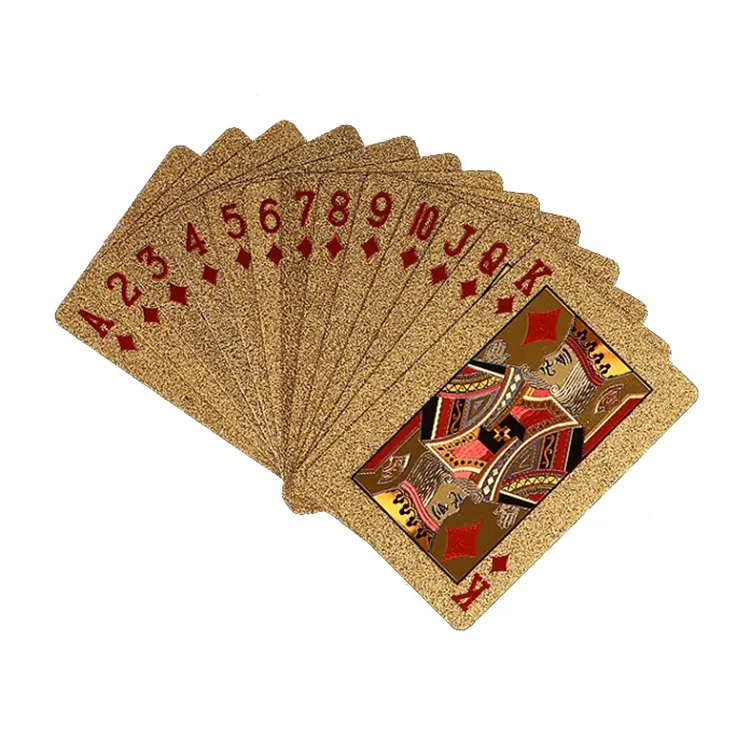 Gold Waterproof PVC Playing Cards