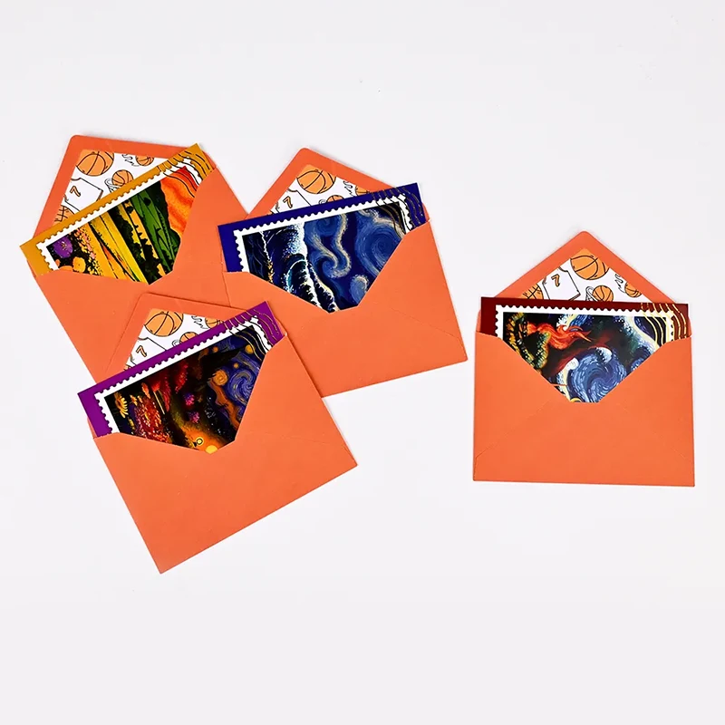 Hot Stamp Greetings Cards With Envelopes