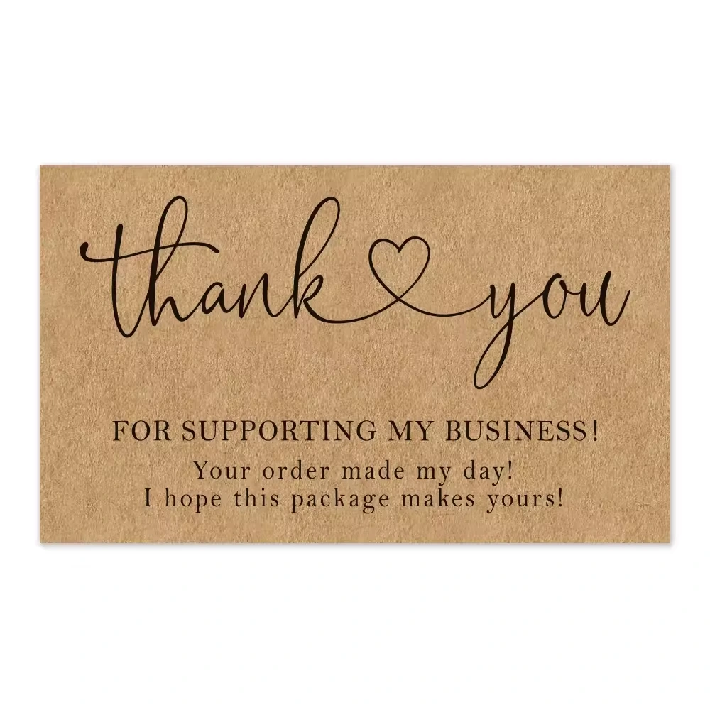 Kraft Thank You Cards