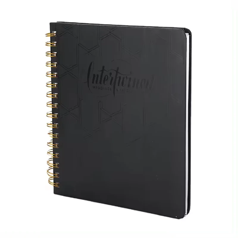 Cuaderno de espiral con rayas anchas y sin fecha