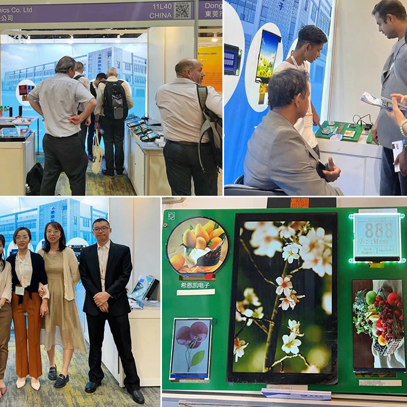 CNK Electronics showcases small and medium-sized display screens at the Hong Kong Global Resources Electronic Components Exhibition