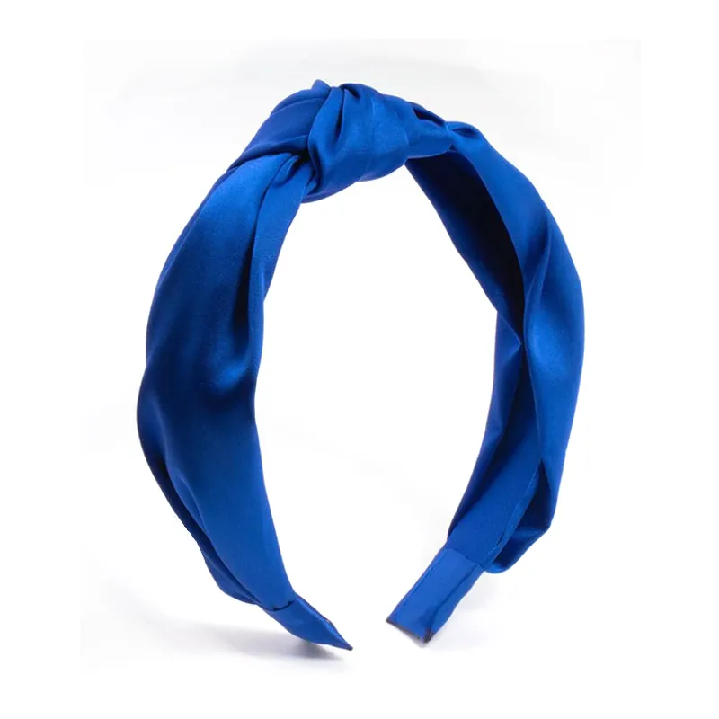 Blue Fabric Twist Knot Headband