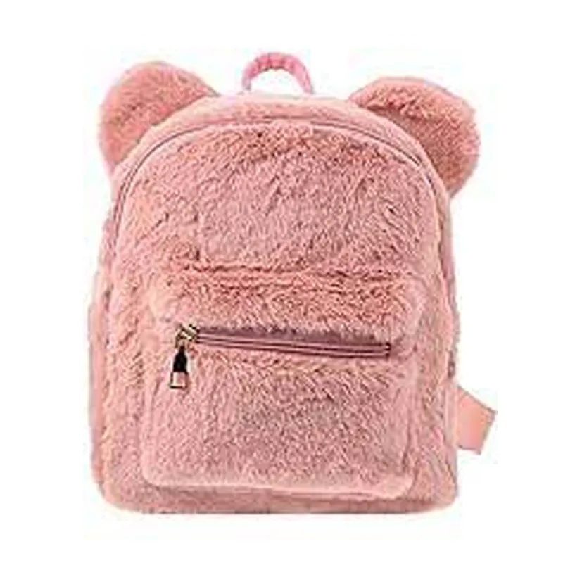 Furry Koala Purple Bow Backpack