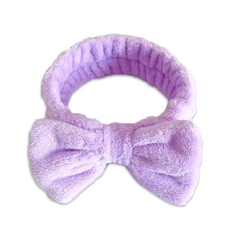 Lilac Bow Fluffy Headband