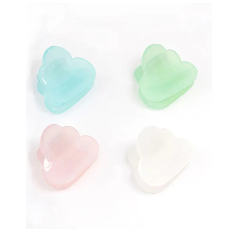 Mini Cloud Hair Claw Clip 4 Pack