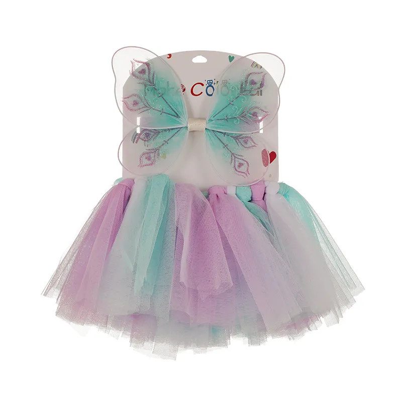 Tutu d'habillage licorne arc-en-ciel pastel