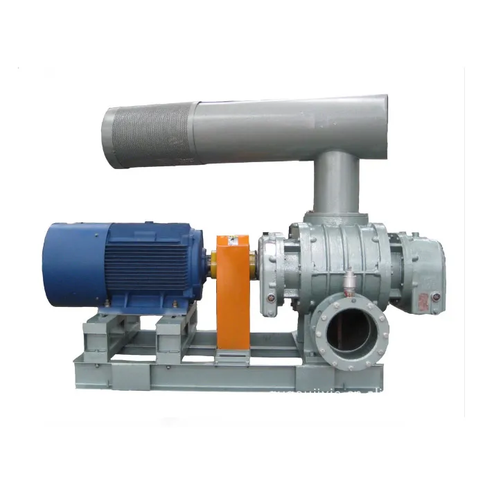 Grain Material Conveying Sufficient Aeration Low Noise Direct Coupling Roots Blower