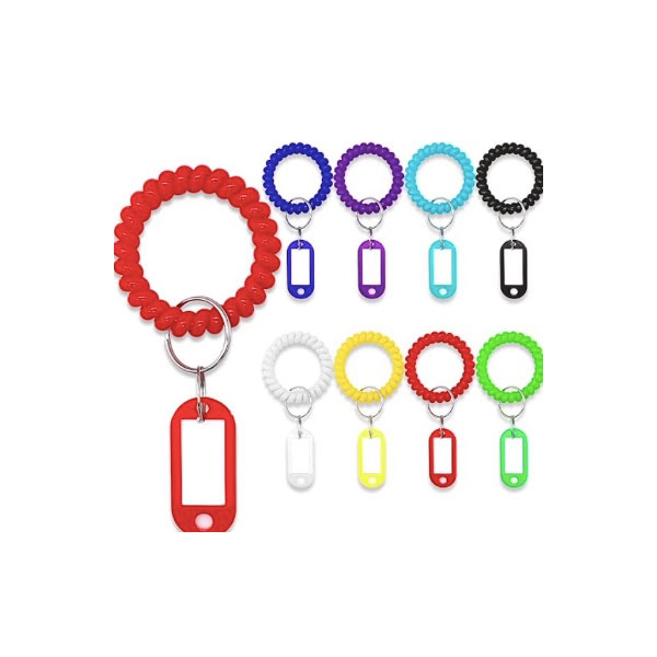Key Chain Ring with Label Window