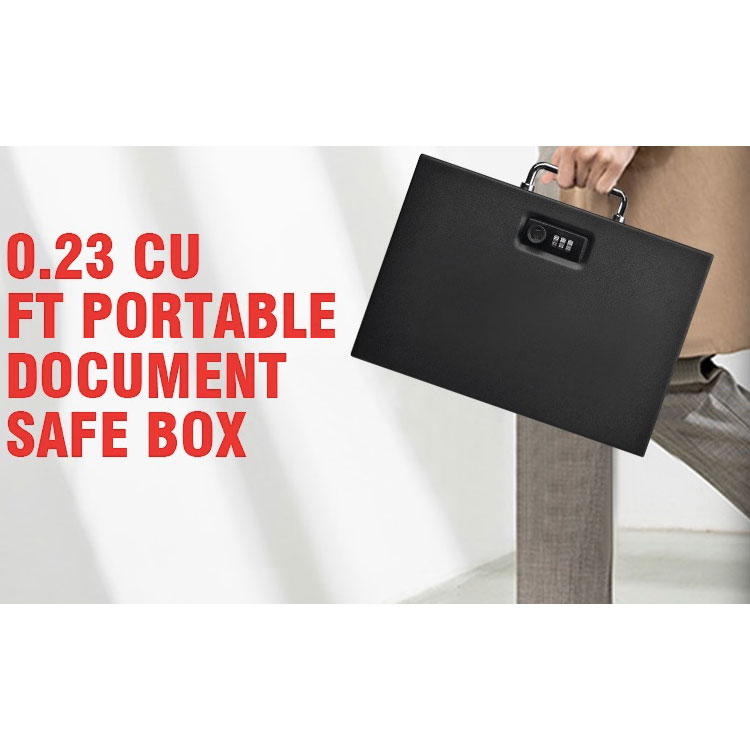 Portable Metal Security Cash Safe Box