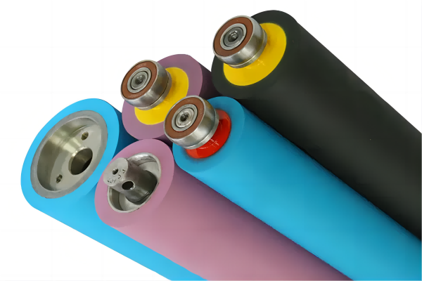 Principle of printing rubber rollers