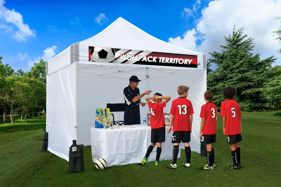 How to put away the outdoor advertising tent