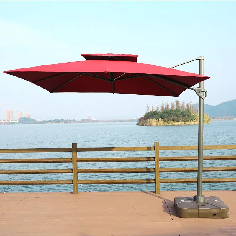 ကြီးမားသောညာဘက် Cantilever Garden Umbrella