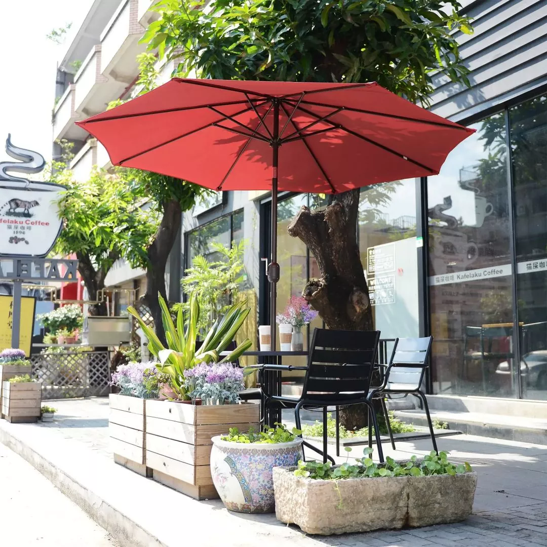 Buitenrestaurant Paraplu's Centrum Parasols