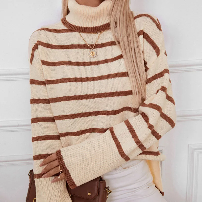 This chic and stylish sweater is a must-have for anyone who wants to stay warm and trendy this winter Woolen sweaters, high necked sweaters.