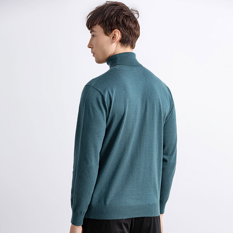 Black Turtleneck Pullover Sweater