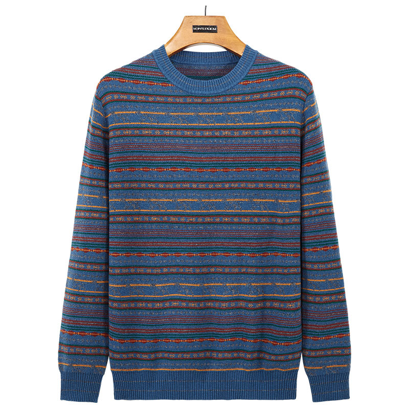 Sweater Pullover Leher Kru Merino Wool
