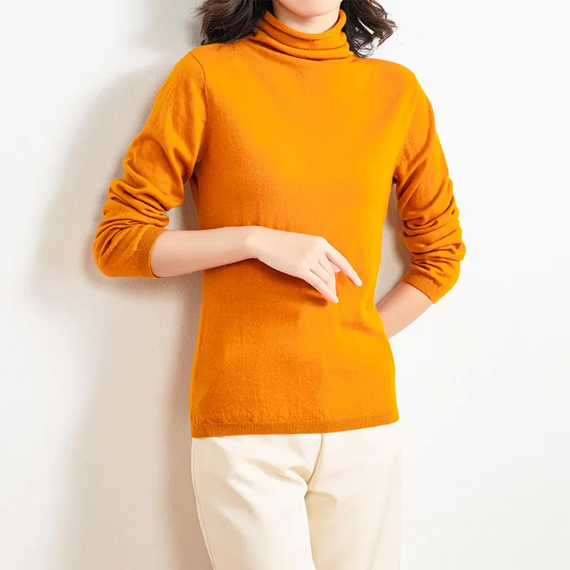 Dame rullekrave sweater