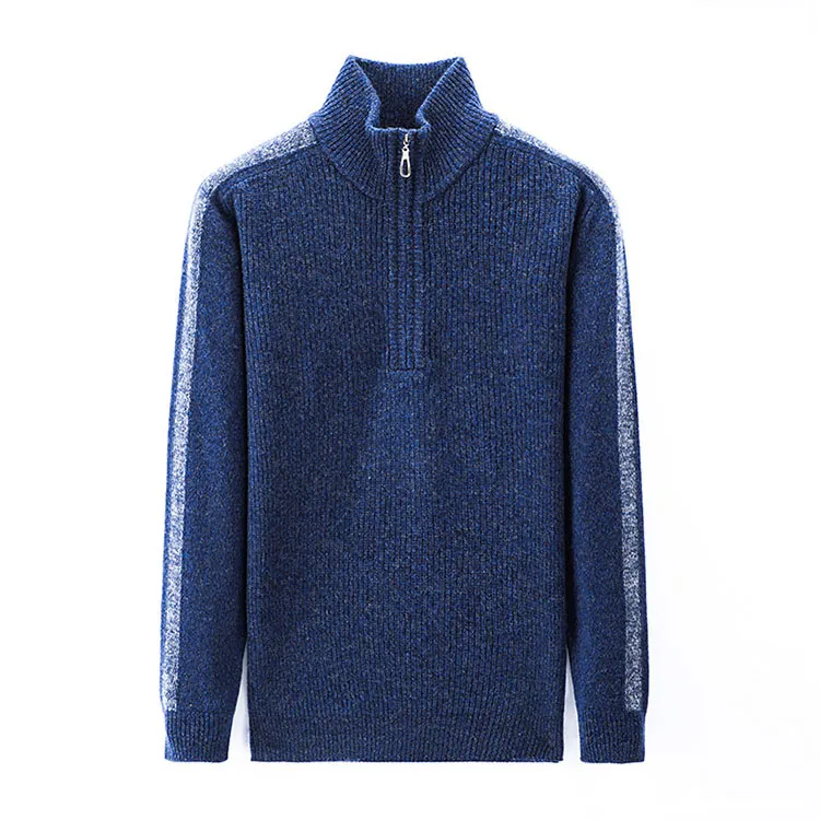 Uld Kvart Zip Sweater