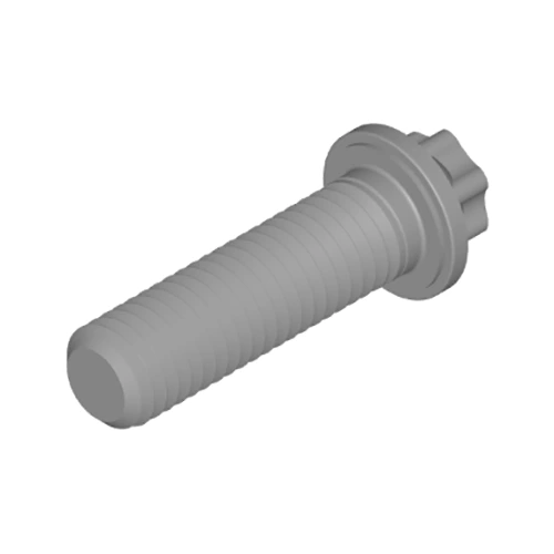 Bolts And Screws With External Hexalobular Driving Feature With Small Flange