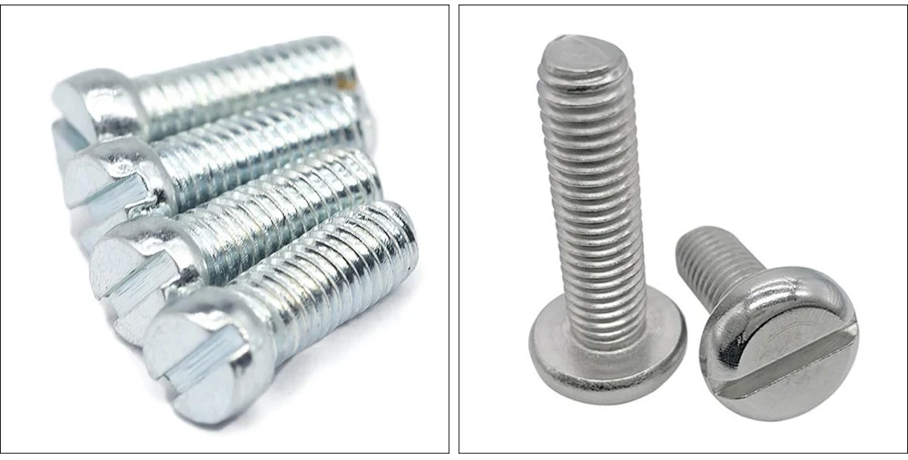 Slotted Pan Head Screws And Small Plain Washer Assemblies