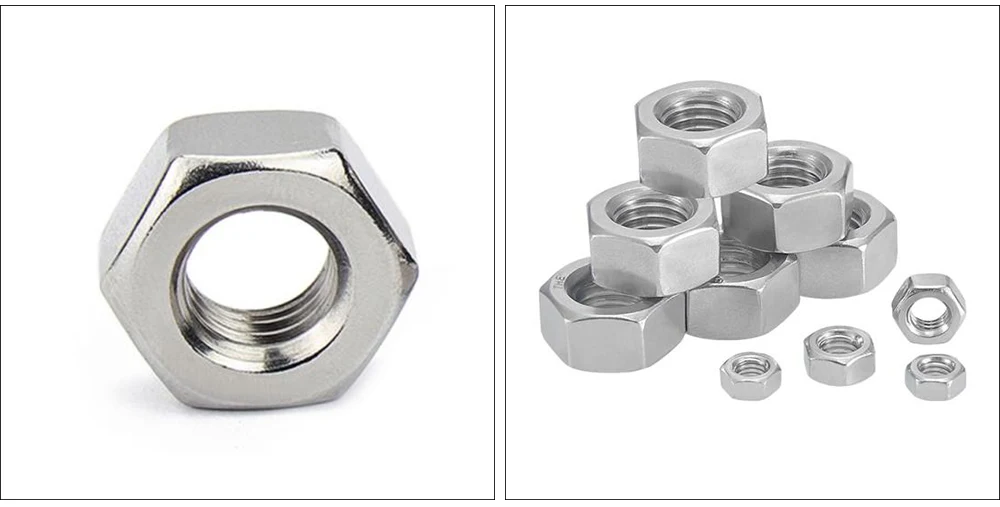 Single chamfered hexagon nut and Style 1