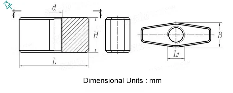 Rhombic nut