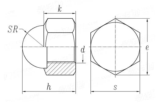 Acorn nuts assembling type