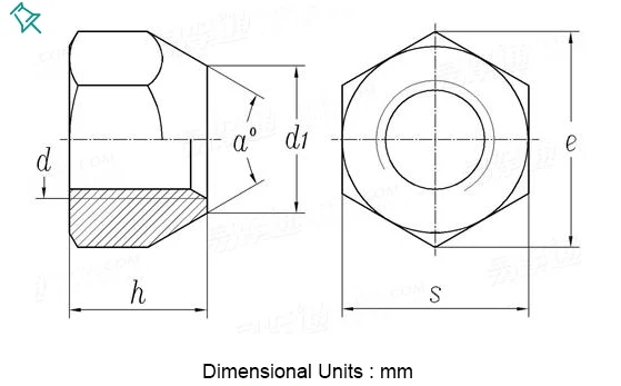 Hub nuts - Hexagon lock nuts and F type