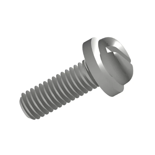 Slotted Pan Head Screws And Plain Washer Assemblies