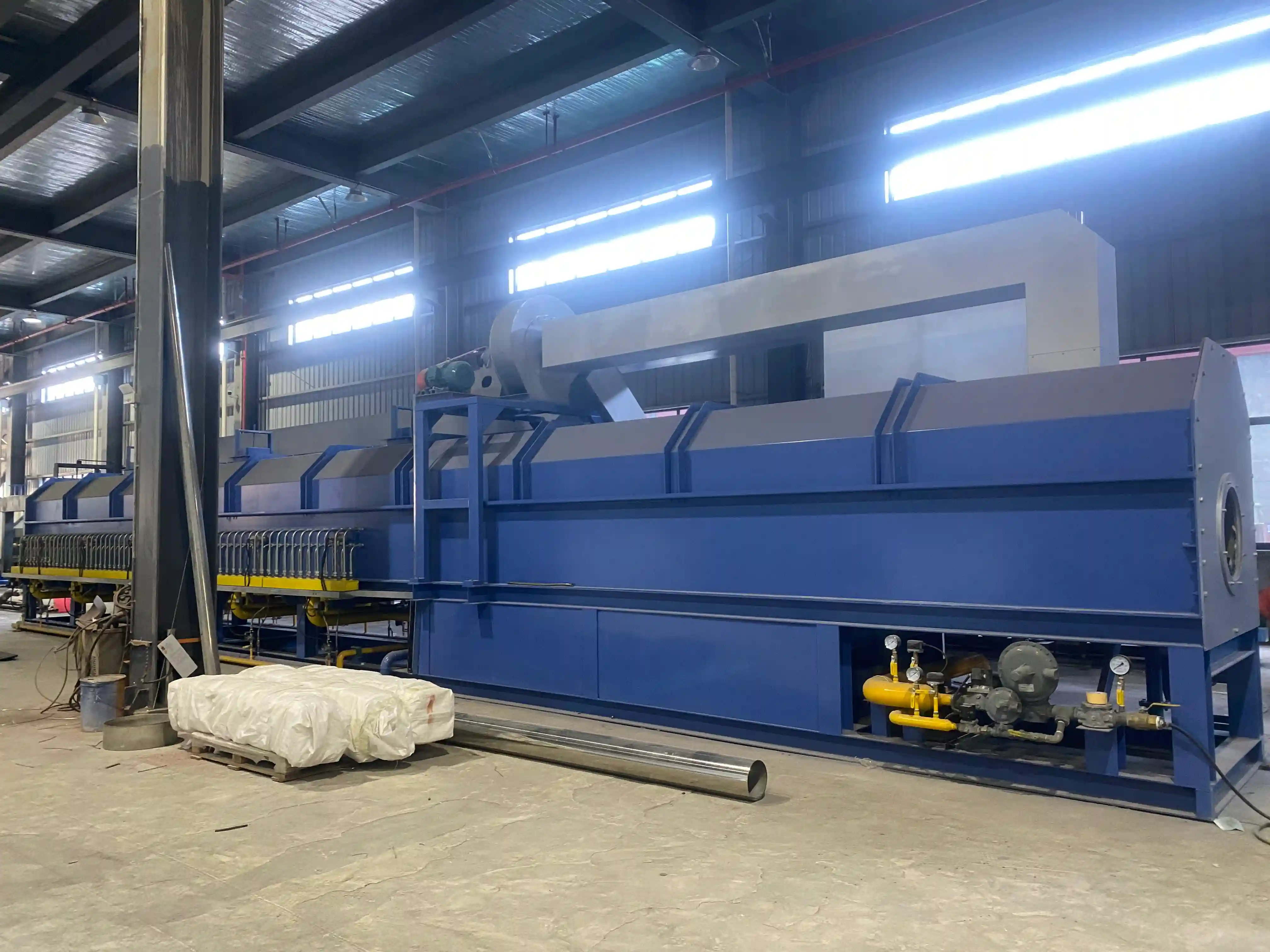 High Efficiency Single Billet Heating Furnace with Hot Log Shear Used in Aluminum Extrusion Production Line