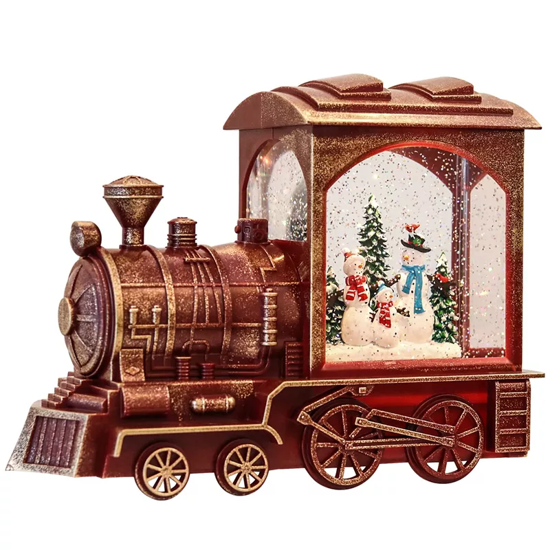 Globo de nieve del tren de Navidad