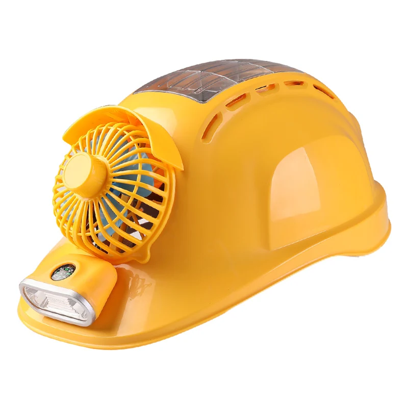 Solar Fan Safety Helmet with Bluetooth