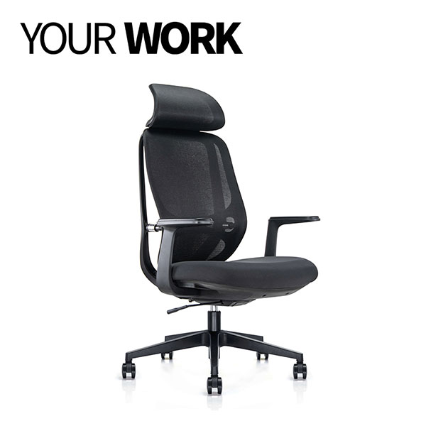 Ergonomiczne krzesło biurowe z siatki