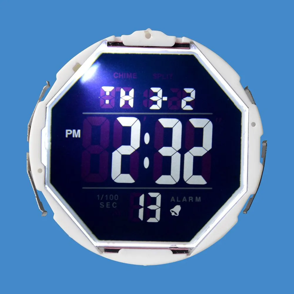 Pure Jumping Word Single Watch Movement (LED foninis apšvietimas)