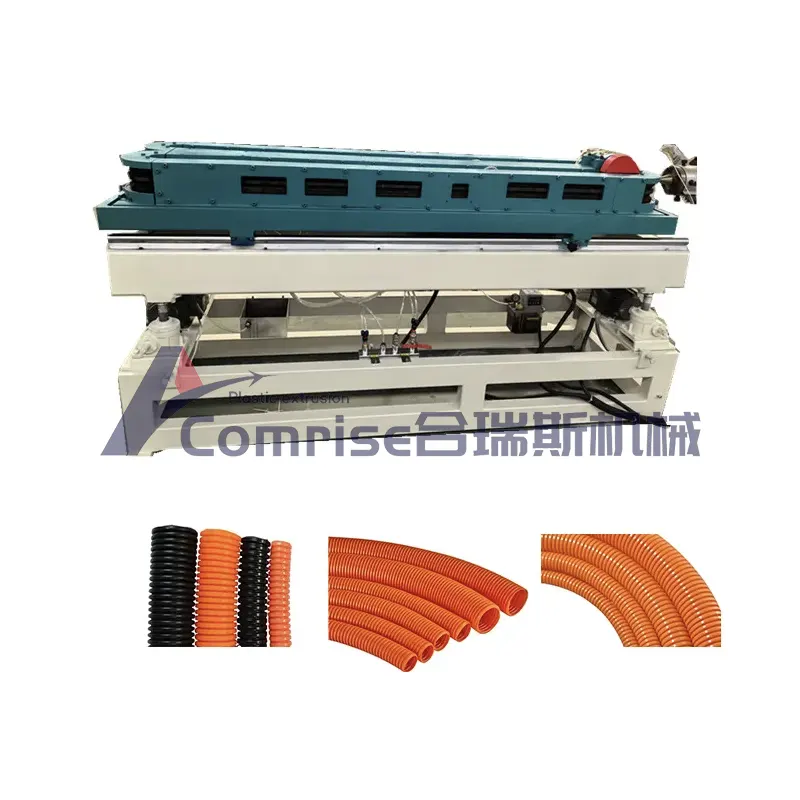 PVC PE Single Double Wall Corrugated Pipe Production Line