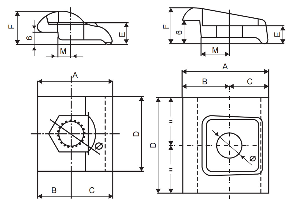 Cast or forged press plate