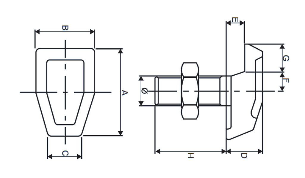 T type pressure plate