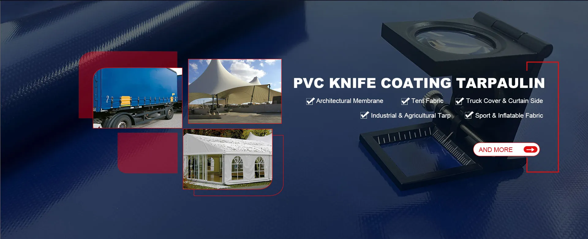 China PVC Knife Coating Tarpaulin